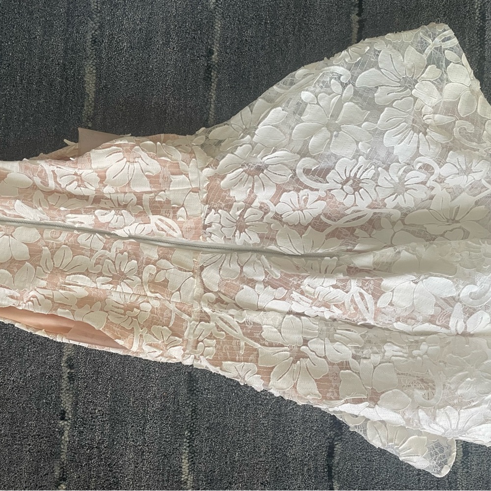 White cocktail dress
